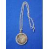 Image 1 : 1921 Morgan Silver Dollar on Pendant with Chain 
