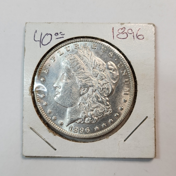 1896 Silver Morgan Dollar - 90% Silver U.S. Coin 