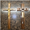 Image 2 : Assortment of Religious Items incl 15" Walnut Crucifix & More