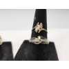 Image 3 : Three Gorgeous 10K Gold Rings with Diamonds - Various Sizes - TW: 8.9g