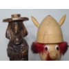 Image 2 : Hand Made & Carved Wooden Statue Figure Art Pieces