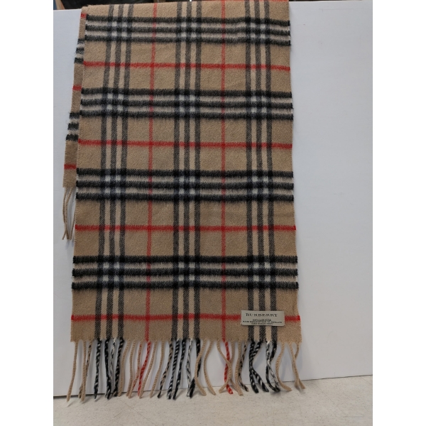 Genuine Burberry CASHMERE Classic Check Oversized Unisex Scarf AUTHENTIC