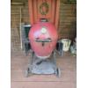 Image 1 : King Griller by Char Griller "Akorn" Grill on Mobile Stand with 2 Side Shelves - 50" Tall 22" Dia.