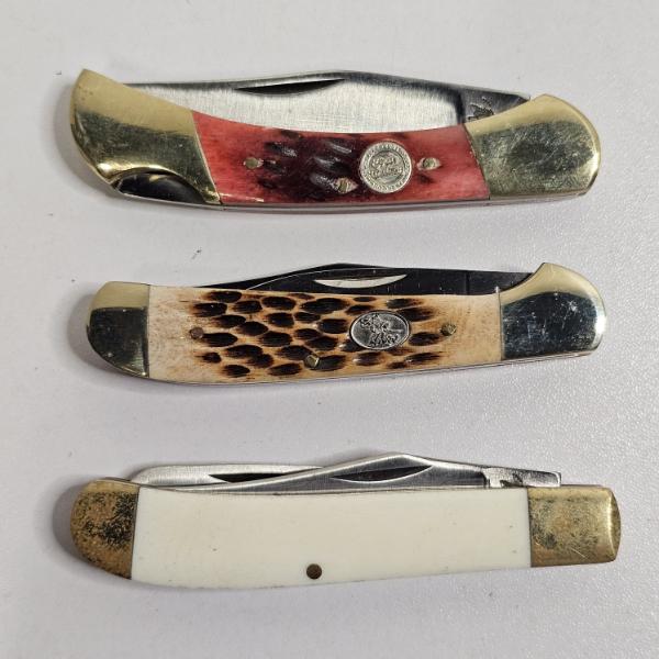 Three Distinct Traditional Folding Pocket Knives - Great for Collectors or Daily Use!!!