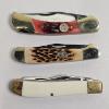 Image 1 : Three Distinct Traditional Folding Pocket Knives - Great for Collectors or Daily Use!!!
