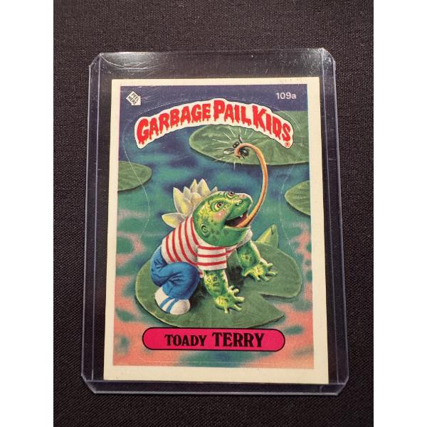1986 Garbage Pail Kids - Toady TERRY Card - 109A - Mint Condition