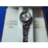 Image 3 : Diamante Women's Quartz Watch Two-Tone Gold and Silver Heart Link