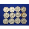 Image 1 : Lot of 12 Assorted Years 90% Silver Washington Quarters - Face Value $3.00