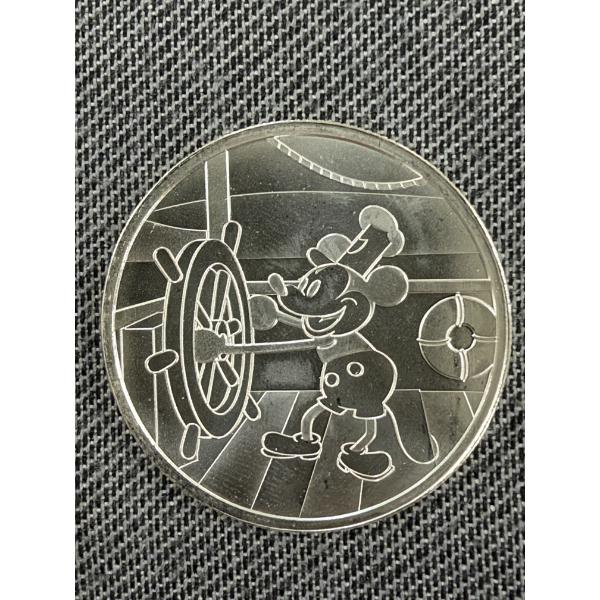  Disney Steamboat Willie One Ounce .999 Fine Silver Round ~ UNCIRCULATED, MINT CONDITION