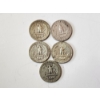 Image 4 : x5 90% Silver Washington Quarters FV: $1.25