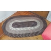 Image 1 : 3 of 3 Oval Braided Rug In Excellent Condition 50 x 32 See PIcs