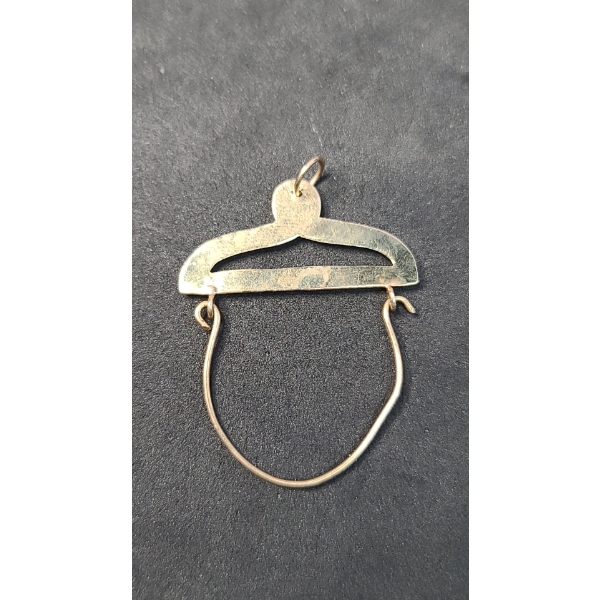 14K Gold Charm Holder - Weight: 1.1g