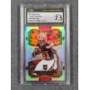 Image 1 : CSG 7.5 Near Mint + 2017 Panini Select 2018 XRC Redemptions #309 Nick Chubb