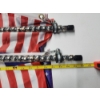 Image 8 : ATV, UTV, SXS Spiraling LED Whip Lights with American Flags ~57in 