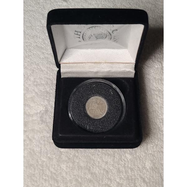 1891-O Seated Liberty Dime Silver in Display Box & In Protective Case