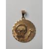 Image 1 : 14K Yellow Gold Engraved Organizational Award Pendant - Weight: 10.2g