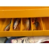 Image 5 : Rebel Tackle Box - Fishing - 3 pull out trays - filled with Lures - Bobbers - Hooks - Etc 