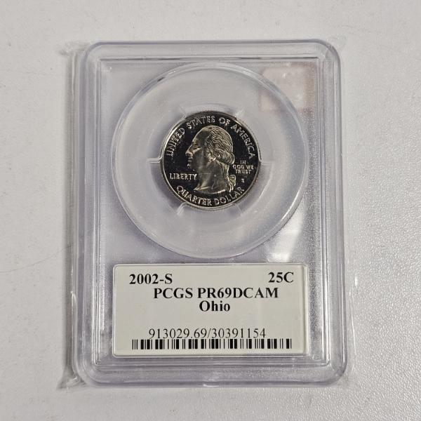PCGS PR69DCAM 2002-S Ohio State Washington Quarter