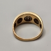 Image 6 : Incredible 10K Gold Men's Ring ft. Black & White Diamonds Size 12 - TW: 6.6g