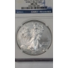 Image 2 : NGC 2011-W MS 70 Early Releases 25th Anniversary 1 Troy Oz .999 Fine Silver American Eagle 