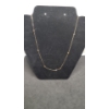 Image 1 : 14K Gold Women's Accent Chain Necklace - Weight: 2.7g