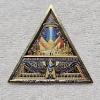 Image 1 : "Ancient Alien Civilizations: Egypt" 1oz Copper Medal featuring 24k Gold Gilding and UV Colorization