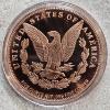 Image 2 : 5 oz .999 Fine Copper Bullion Round featuring the historic Morgan Dollar design