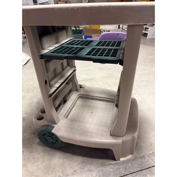 *Pick Up At Mantua Home-No Shipping Available* Suncast Portable Outdoor Rolling Garden Cart 