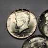 Image 2 : x3 SILVER Kennedy Half Dollars: (2) 90% Silver 1964 & (1) 40% Silver 1969 - FV: $1.50