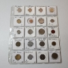 Image 1 : Binder Page Filled with Assorted World Coins: Costa Rica, Ecuador, Guatemala, Malaysia, & More! 