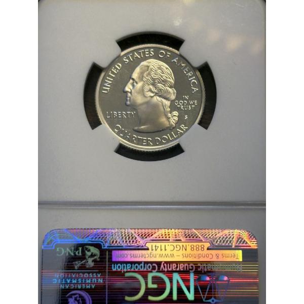NGC 2001-S Rhode Island PF 69 Ultra Cameo 90% Silver Quarter