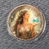Image 1 : One Troy Ounce .999 Fine Copper Round ~ Colorized Ft. Goddess of Earth ~ Two Different Sides