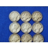 Image 2 : x12 Assorted Years 90% Silver Mercury Dimes FV: $1.20