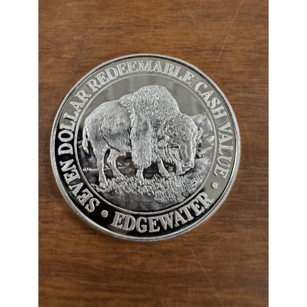 Rare Edgewater Hotel & Casino .999 Fine Silver 20 Gram Coin - Mint Condition