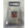 Image 2 : Rare 1963 Stancraft NFL Playing Cards Ace Of Hearts - CGC 10 Gem Mint
