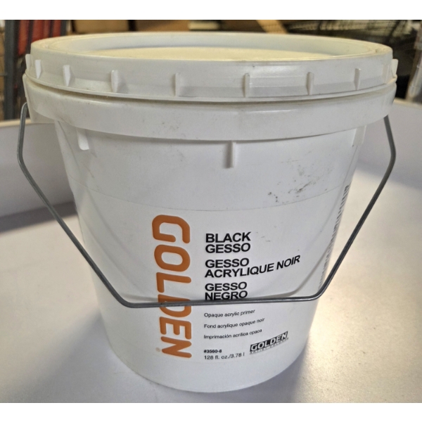  Brand New 128OZ Golden Black Opaque Acrylic Primer With Resealable Lid 