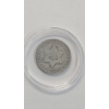 Image 1 : United States 1852 Type 1 "Trime" Three Cent 75% Silver Piece In Coin Capsule