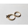 Image 9 : Incredible Wedding Ring Set: Two 14K Yellow Gold Rings With Diamonds - Total Weight: 7.0g