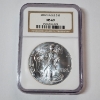 Image 1 : 2002 American Silver Eagle $1 - 1 oz .999 Fine Silver - Graded by NGC MS 69