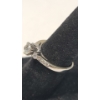 Image 4 : 14K White Gold Bridal Ring Set With Diamonds - Size 5 - Total Weight: 4.8g
