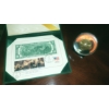 Image 1 : Commemorative $2 Bill & Sacagawea Encapsulaed $1 US Coin