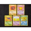Image 1 : Five Vintage 1999 Fossil Set Pokemon Trading Cards Ft. Slowpoke, Psyduck & More!