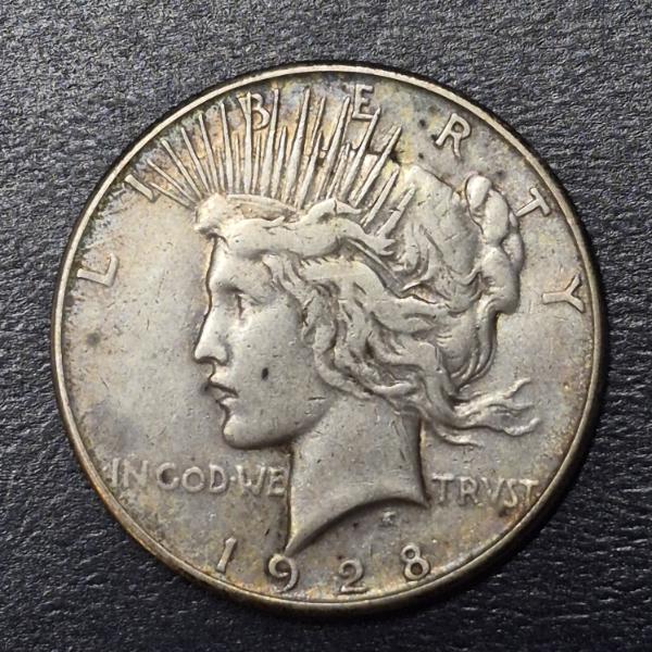 1928 S - 90% Silver Pece Dollar - See Pics