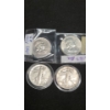 Image 1 : 90% Silver 1959, 1963 Franklin Half Dollars & 1938, 1946-S Walking Liberty Half Dollars -FV: $2.00