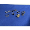 Image 6 : Sterling Silver Rings - 10 total - Total Weight 29.3 Grams - Various Sizes 