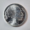 Image 1 : Indian Head Buffalo Silver Round - 1 Troy oz .9999 Fine Silver - Mint Condition