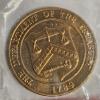 Image 3 : "Sitting Eagles" Bald Eagle Figurine and Two Vintage 1789 Dept. of the Treasury Commemorative Medals