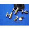 Image 2 : Sterling Silver Bracelet Charms, Earrings, Golf Cufflinks, & Size 7.5 Ring; Total Weight: 28.6g 
