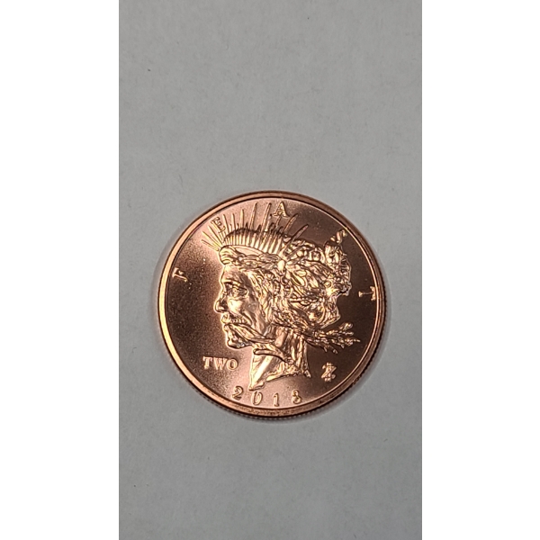2018 Zombucks 1 ADVP oz .999 Fine Copper Round - Feast Dollar