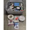 Image 1 : 10 Gallon Rubbermaid Container With New Plumbing Items Including Wax Rings, & Flange Kits